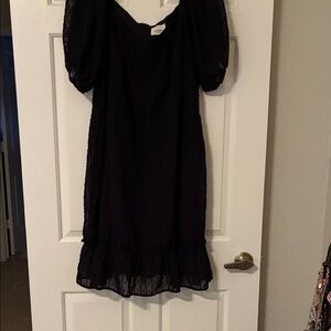 ANDREE BY UNIT Black Ruffle ladies Dress